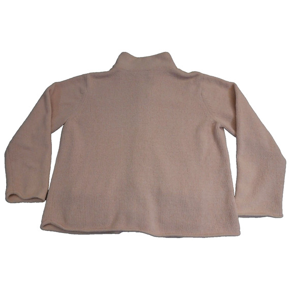 J Jill womans large v neck full zip pink sweater - Picture 2 of 7